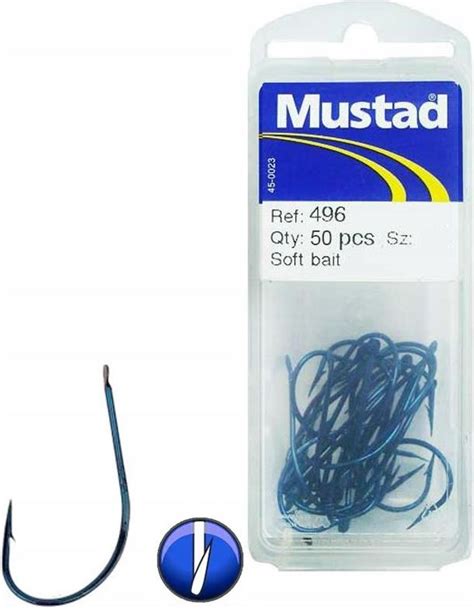 Mustad Haczyki 496 50Szt Rozmiar 4 Niebieski Nmucs00496004 Ceny I