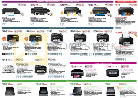 Epson's PC SHOW 2015 Price Lists, Flyers, Promotions, Deals, Offers ...