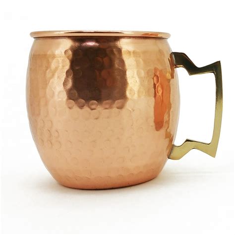 Set Of 4 Modern Home Authentic 100 Solid Copper Hammered Moscow Mule