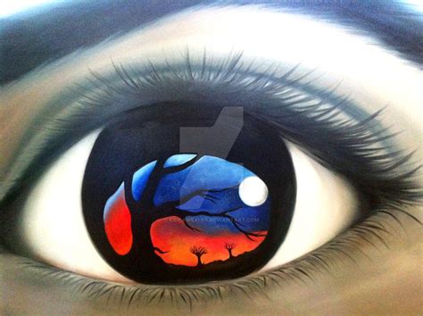 Surreal Eye Painting at PaintingValley.com | Explore collection of ...