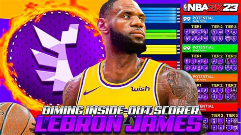 Most Authentic Lebron James Build On Nba 2k23 Best Diming Inside Out