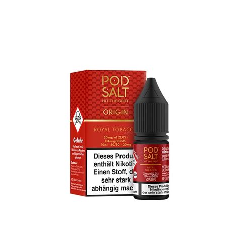 Pod Salt Pod Salt Origin Royal Tobacco Nikotinsalz Liquid Ml