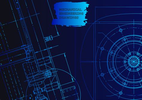 Sketch. Vector engineering illustration. Computer aided design systems ...