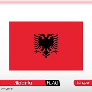 Albania Flag Vector | GamyVector