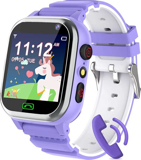 Montre Connectée Enfant Montre Enfant Fille Garçon avec Téléphone SOS