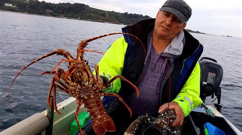 A Great Surprise This Day Crab Lobster Crayfish Hauling Pots From