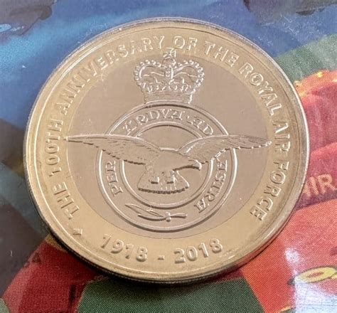 Raf Centenary Badge Bu Coin In Royal Mint Blist