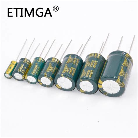 5 20pcs 6 3v 63v 100v 250v 400v 450v Low ESR High Frequency Aluminum