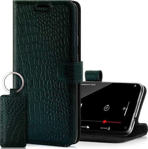 Surazo Sk Rzane Etui Na Telefon Wallet Case Cayme Zielony Huawei P