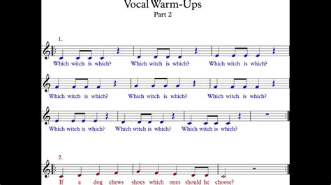 Tongue Twisters Vocal Warm Up Part 1 Perfect For A Young Choir Or