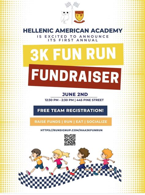 Hellenic American Academys First Ever 3k Fun Run Fundraiser June 2