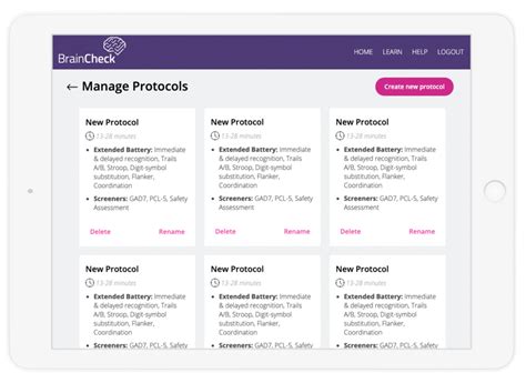 Advanced Digital Cognitive Assessment Braincheck