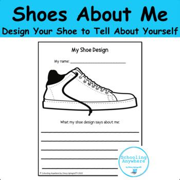 Shoes About Me Back To School Design Your Own Shoe Printable Activity