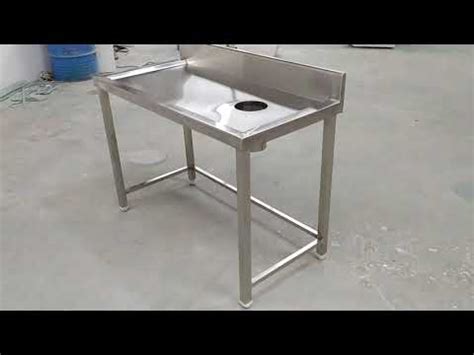 Dish Landing Table With Garbage Chute Steelgold Contact