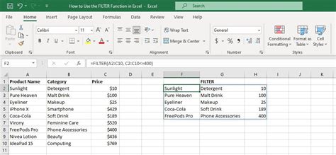 Cara Menggunakan Fungsi Filter Di Excel