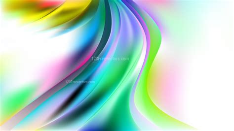 Abstract Colorful Curve Background Vector Art