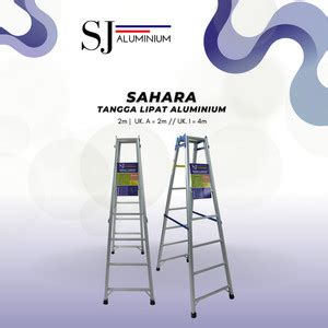 Jual Sahara Tangga Aluminium Lipat Multifungsi Biru Meter Cm