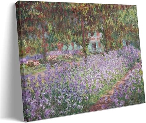 Amazon co jp クロードモネ Claude Monet 名作 モネの庭の花菖蒲 プリント ポスター プリント キャンバス 絵画