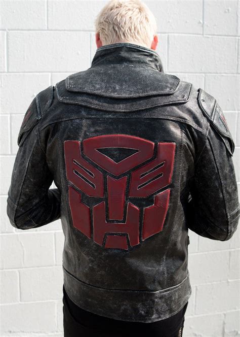 Buy Mens Transformers Autobot Shield Leather Jacket Lucajackets