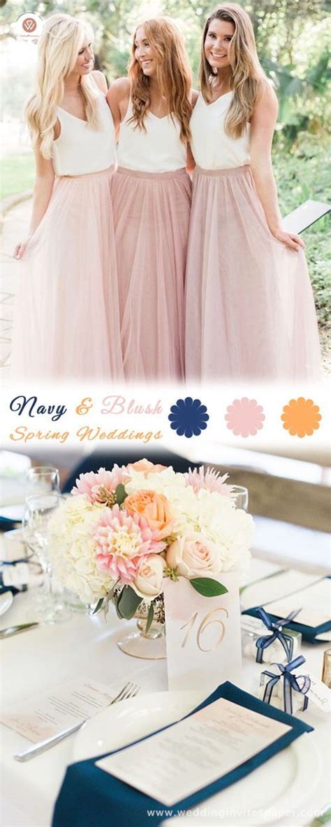 Top 7 Early Spring Navy Blue Wedding Color Palettes You Will Crash On Mauve Wedding Colors