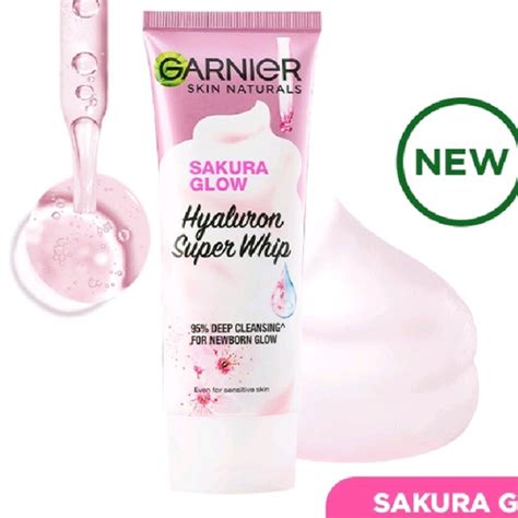 Jual Garnier Sakura White Pinkish Glow Whip Foam 100ml 100 Ml Kota