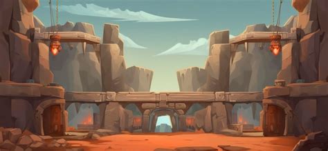 2d Hero Battle Pvp Arena Background Casual Game Art Design Ai Génératif