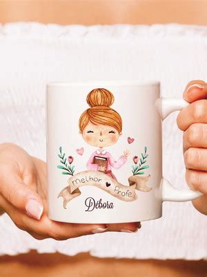 Caneca Professor Personalizada Nome Compre Produtos