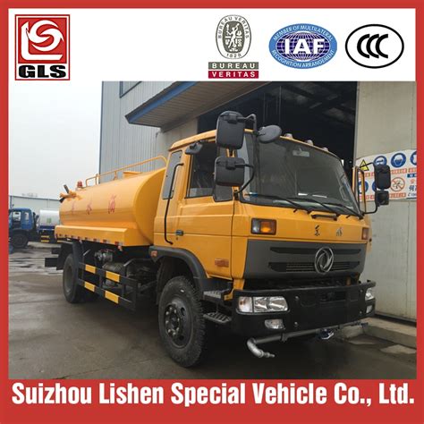 4X2 Dongfeng Carbon Steel 10000 Liters Water Tank Truck China Water