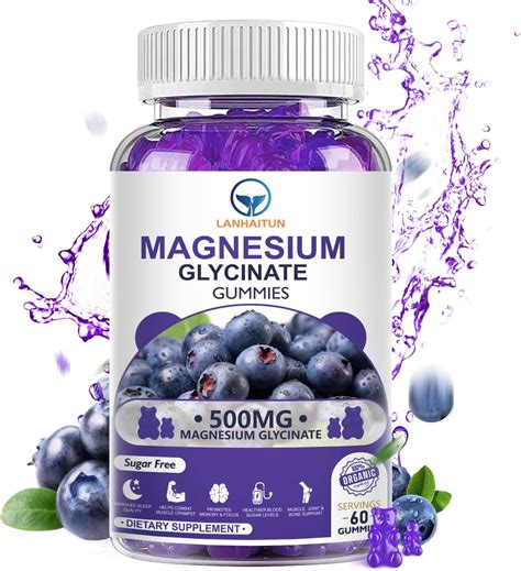 Amazon Magnesium Glycinate Gummies 500mg With Magnesium L