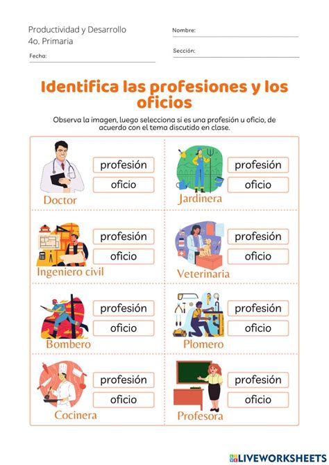 Bingo Las Profesiones Y Oficios Word Pdf