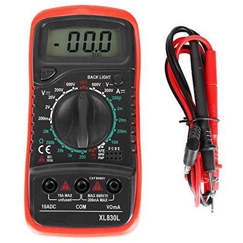 Xl830l 1999 telt lcd digitale multimeter voltmeter ampèremeter ohmmeter