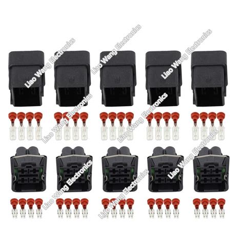 Buy Buyme 5 Sets 4 Pin Dj70454 6 3 11 21 Female Male Auto Connector 6 3 Series For Vw With