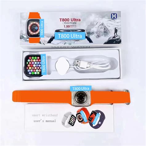 2023 Newest T800 Ultra Smart Watch 1 99 Inch Screen Rotating Dual