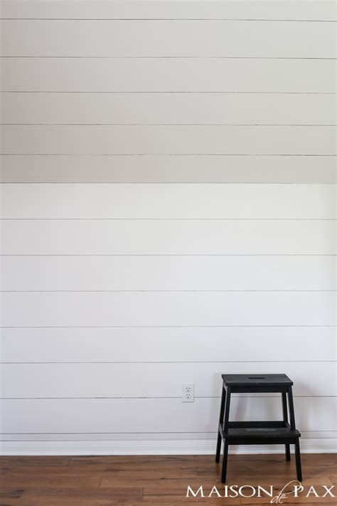 How To Plank A Wall Diy Shiplap Maison De Pax