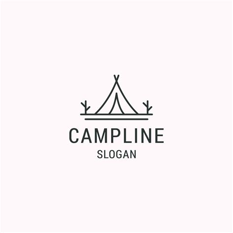 Camp logo icon flat design template 13279030 Vector Art at Vecteezy