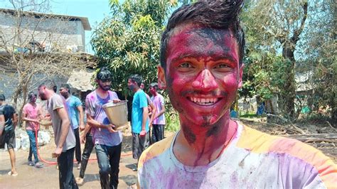 Happy Holi 🤡 Holi Ke Din Friends Ke Sath Full Masti🤪 Rahul010