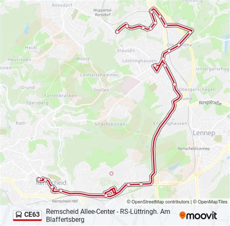 ce63 Route Fahrpläne Haltestellen Karten Remscheid Allee Center