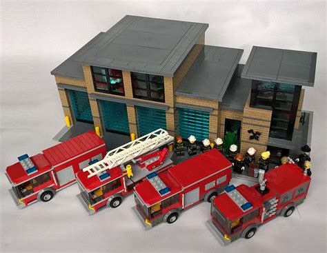 Modern Lego City Fire Station | Lego city fire, Lego city fire station ...