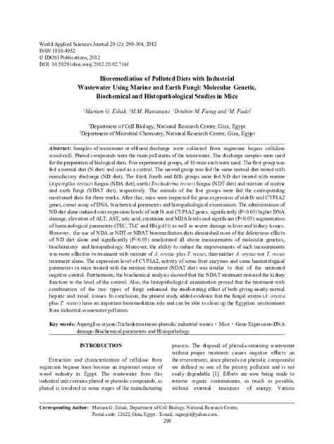 Fillable Online Citeseerx Ist Psu Role Of Fungi In Bioremediation Of