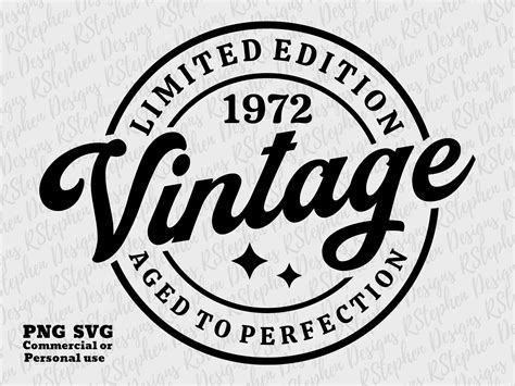 Th Birthday Svg Png Vintage Svg Birthday Svg Etsy Birthday