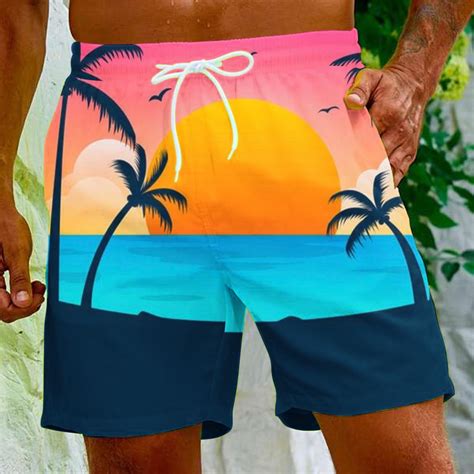 Mens Shorts Summer Savings Hbggguj Mens Beach Casual Shorts Special