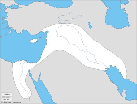 Mapa Mudo De Mesopotamia Y Egipto - Mapa Fisico