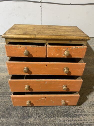 Victorian Pine Over Chest Of Drawers C Belvoir Antiques