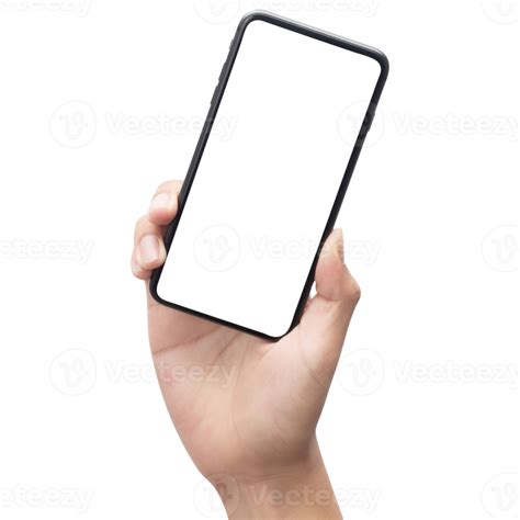 Hand Holding Phone Mockup Cutout Png File 8534724 PNG