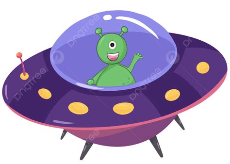 Alienígena Estranho De Desenho Animado Colorido De Ovni Png Ovni Desenho Animado Ufo Imagem