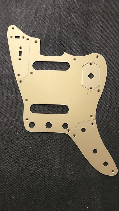 Custom Jaguar Pickguard Control Plates Gold Anodized Reverb