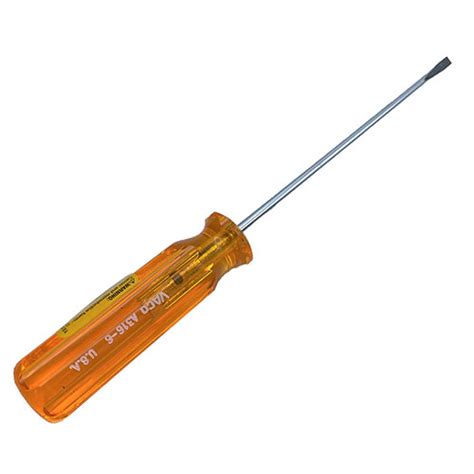 Cabinet-Tip Flat Head Screwdriver - 3/16" x 6": PinPoint International