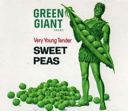 Green Giant Peas can label | Green giant, Jolly, Green characters