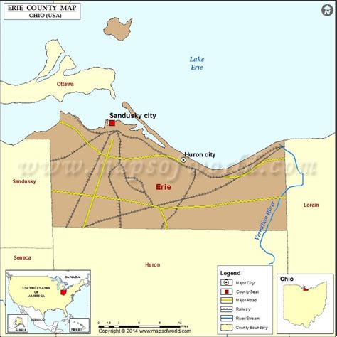 Erie County Ohio Map - Map Of Florida