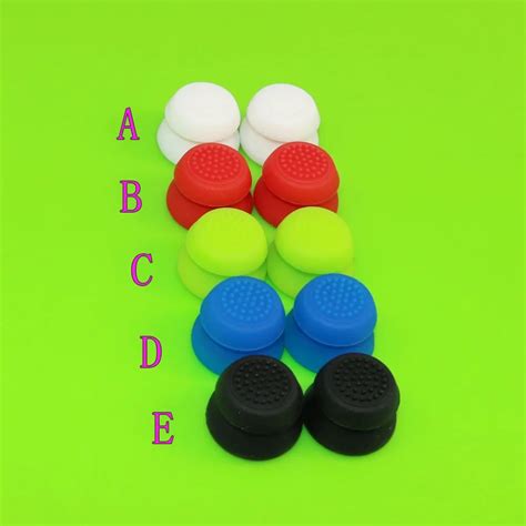 New Version 2pcs Silicone Analog Thumb Sticks Extender Grips For